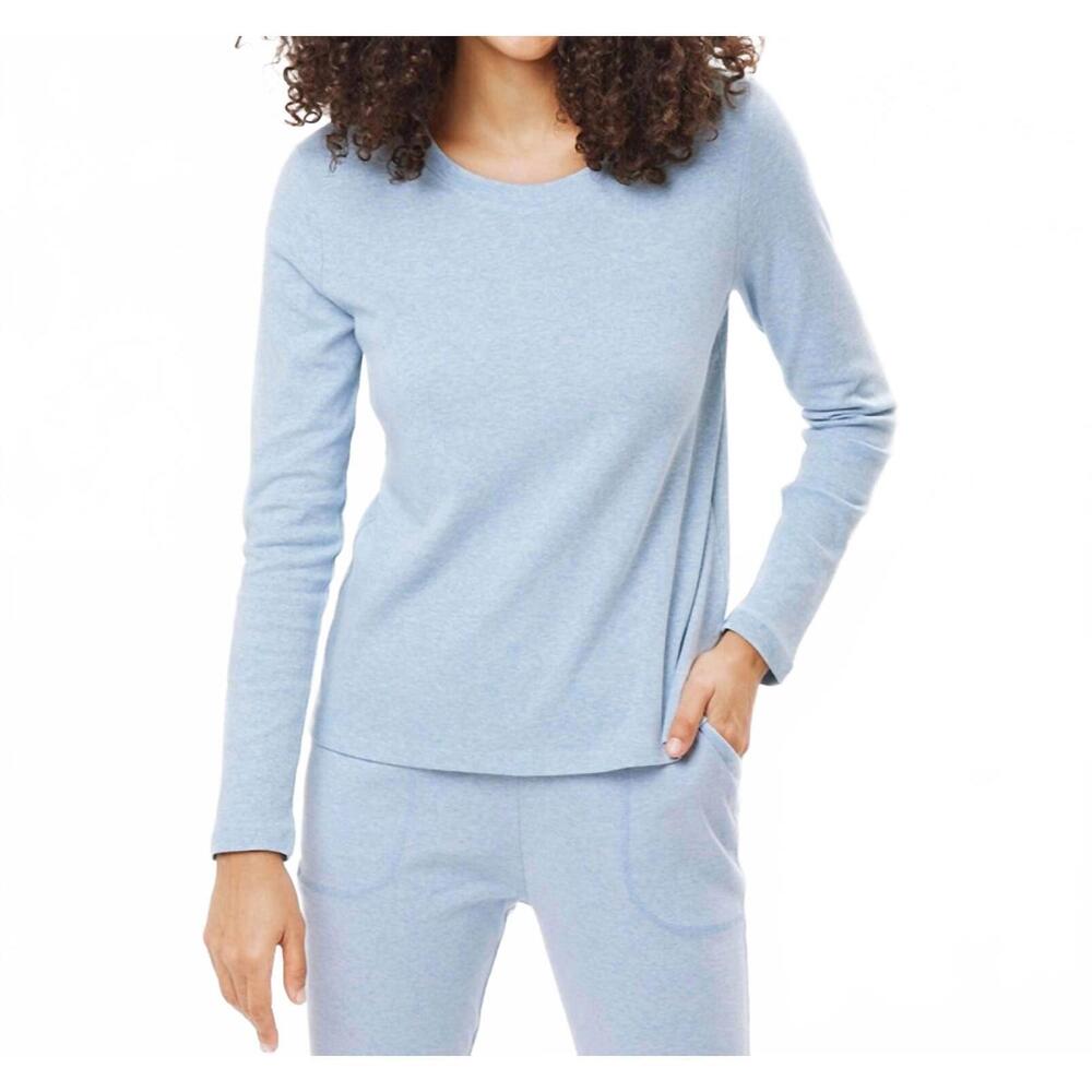 NEW UNDER THE CANOPY organic long sleeve tee in light blue